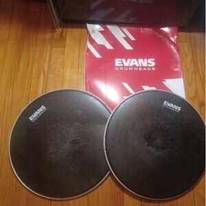 Set of 2 - Evans drum head 14”  Hydraulic Black Coated